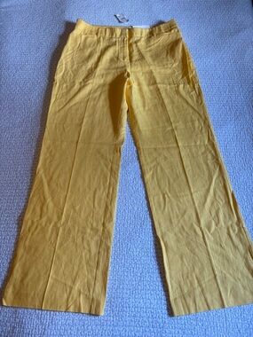 Cato Est Linen Mix Yellow Pant 1946 NWT